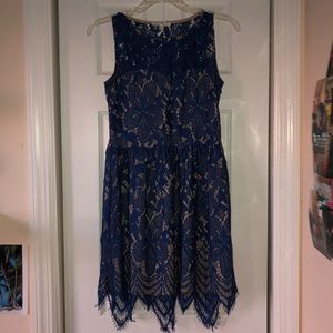 royal blue lace dress